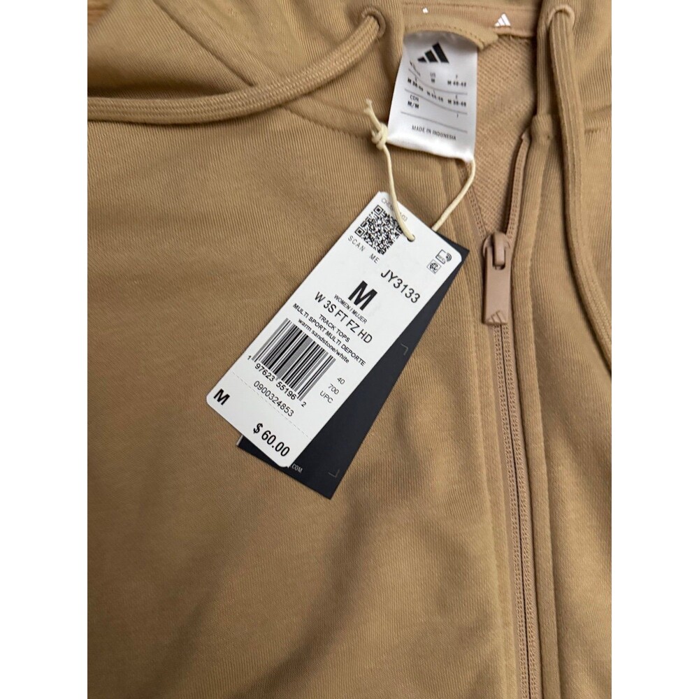 Adidas Women's 3-Stripe Full Zip Hoodie - Picture 2 of 2